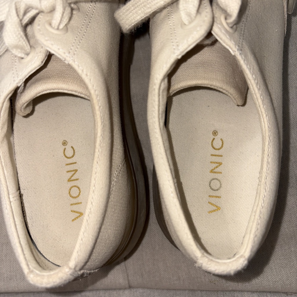 Vionic Ezrie Platform Chunky Lug Sole Comfort Lace Up Sneakers in‎ Aspen 7.5 - Picture 7 of 8